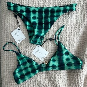 Skatie Emerald Tie-Dye Bikini